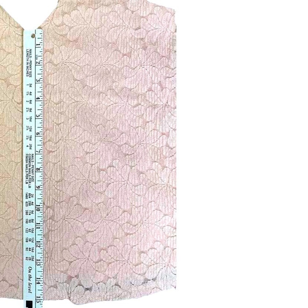 J.O.A. Cami‎ Tank Top Womens Medium Floral Lace V-Neck Low Back Blush Pink - Picture 8 of 8